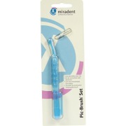 Produktabbildung: Miradent Interdentalbürste Pic-Brush 1er Set transparent blau