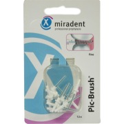 Produktabbildung: Miradent Interdentalbürsten Pic-Brush Ersatzbürsten fine weiß