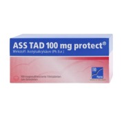 Produktabbildung: ASS TAD 100 mg protect magensaftresistente Filmtabletten