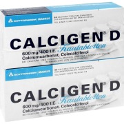 Produktabbildung: Calcigen D 600 mg/400 I.E. Kautabletten 120 St