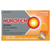 Produktabbildung: Nurofen Junior Zäpfchen 60 mg Ibuprofen