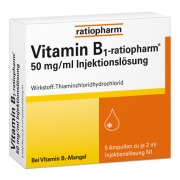 Produktabbildung: Vitamin B1 ratiopharm 50mg/ml Injektionslösung