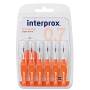 Produktabbildung: interprox super micro orange Interdentalbürste