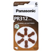 Produktabbildung: Batterien F.hörgeräte Panasonic PR312