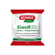 Produktabbildung: MEGAMAX Einzelportion Eiweiss 100 CAPPUCCINO
