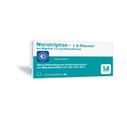 Produktabbildung: Naratriptan-1 A Pharma bei Migräne 2,5 mg