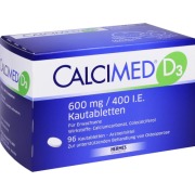 Produktabbildung: Calcimed D3 600 mg/400 I.E. Kautabletten 96 St