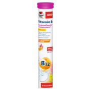 Produktabbildung: Doppelherz aktiv Vitamin B12 mit Orange-Granatapfe-Geschmack