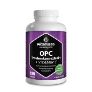 Produktabbildung: Vitamaze OPC Traubenkernextrakt Hochdosiert + Vitamin C