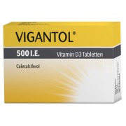 Produktabbildung: VIGANTOL 500 I.E. Vitamin D3 Tabletten