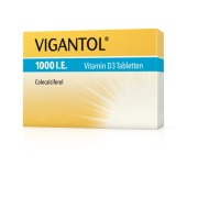 Produktabbildung: VIGANTOL 1000 I.E. Vitamin D3 Tabletten