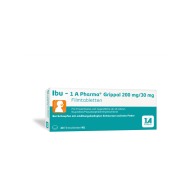 Produktabbildung: Ibu - 1 A Pharma Grippal 200 mg/30 mg Filmtabletten
