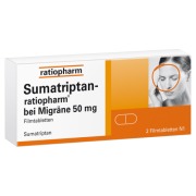 Produktabbildung: Sumatriptan-ratiopharm bei Migräne 50 mg