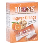 Produktabbildung: Ibons Ingwer Orange Box Kaubonbons
