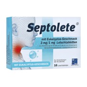 Produktabbildung: Septolete mit Eukalyptus-geschmack 3mg/1