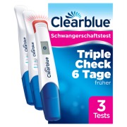 Produktabbildung: Clearblue Schwangerschaftstest Triple Check Ultra Früh