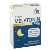 Produktabbildung: Melatonin 1 mg Mini-Tabletten im Spender