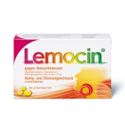 Produktabbildung: Lemocin gegen Halsschmerzen Honig-Zitronengeschmack