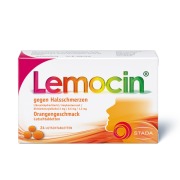Produktabbildung: Lemocin gegen Halsschmerzen Orangengeschmack